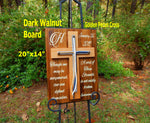 Cord of Three Strands, Wood Cross Rustic Sign Board, Unity Braids®Vow Renewal Alternative - Unity Braids
