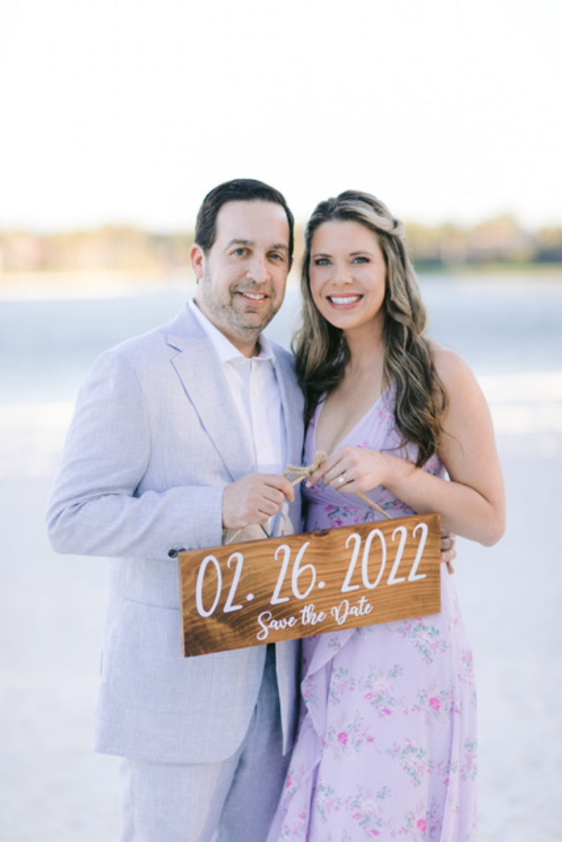 3D Save The Date Wooden Sign, Engagement 2024 Sign, Rustic Wedding Signs, Wedding Date Sign, Engagement Photo Prop Sign, Save The Date Clare