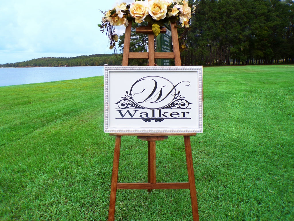 Large Last Name Sign, Family Name Sign, Wood Family Sign, Personalized Wedding Gift, Established Sign, Wood Framed Sign, Farmhouse Sign