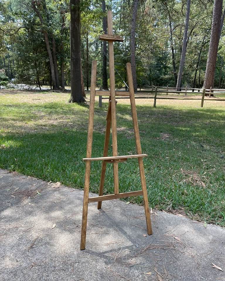 Wedding Easel Stand for Signs, Stand for Wedding Pictures, Wood