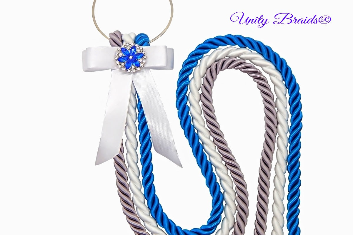 Unity Braids® A Cord Of Three Strands Rhinestone Embellishment, Choose your colors!