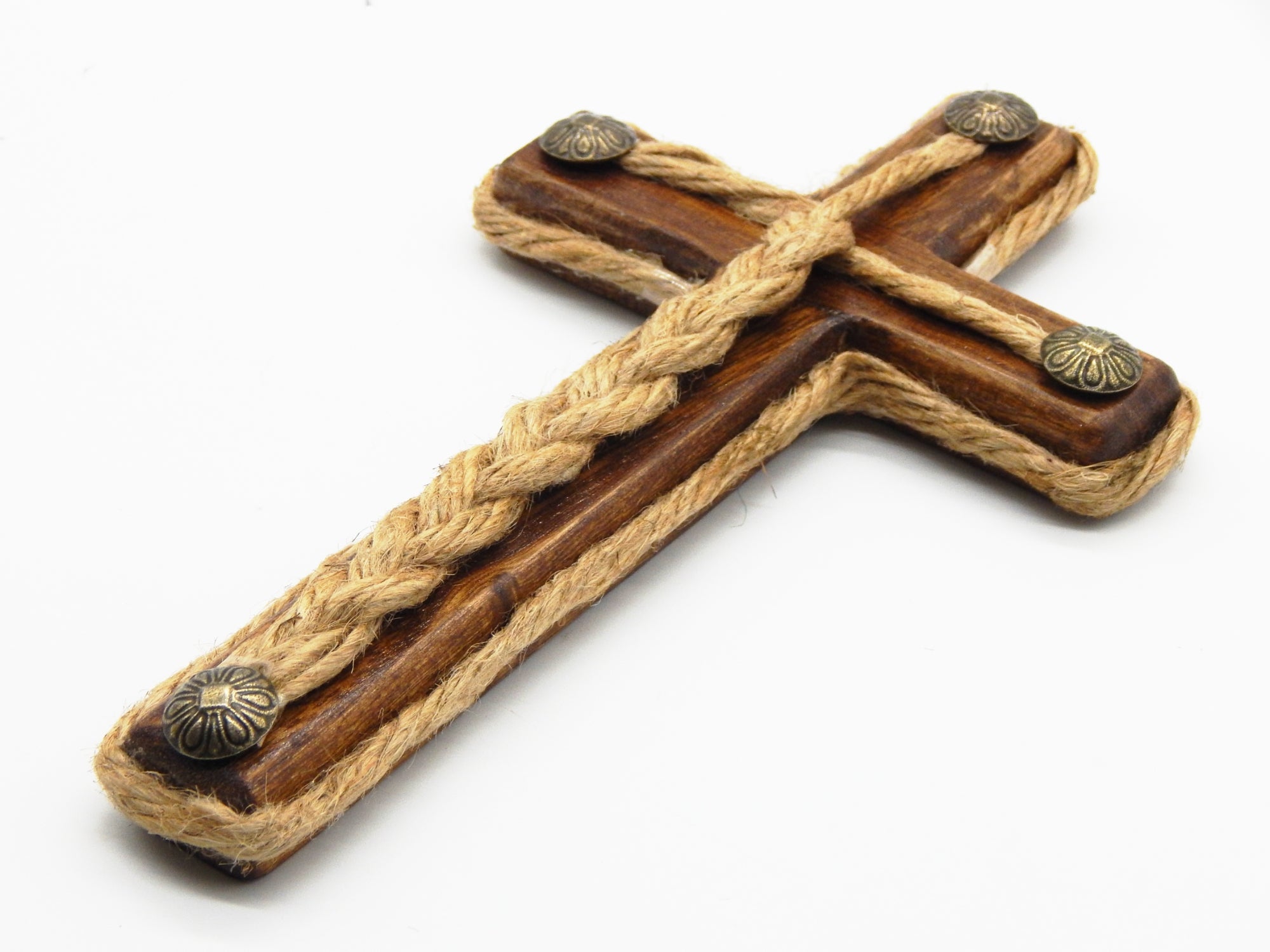 Wood Cross Wall Decor, Wood Cross Wall Hanging, Wooden Cross 8.5"x4.5"