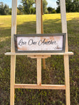 Love One Another, Jesus Message, Jesus Wood Sign, Encouragement Gift Home Decor, Religious Sign, Distressed Wood Accent Sign, Christian Sign