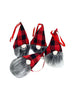 Christmas Gnomes, Hanging Ornaments, set of 5 Christmas Gnomes, Plush Christmas Gnome, Gnome Ornaments, Tree Gnome Ornament, Classic Tartans