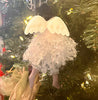Angel Christmas Keepsake Doll Ornament Family Gift Tree Nativity Holiday Jesus Baby Girl Angel Memorial Snowflake Remembrance Personalized