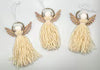 Set of 5 Christmas Angel Doll, Handmade Angel Yarn Ornament, Farmhouse Angel, Angel with wings Decoration, Angel Gift for Her, Country Rustic Angel