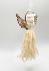Set of 5 Christmas Angel Doll, Handmade Angel Yarn Ornament, Farmhouse Angel, Angel with wings Decoration, Angel Gift for Her, Country Rustic Angel