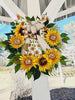 Floral Spring Wreaths, Country Summer Home, Farmhouse Decor, Sunflower Swag, Mantle Wall Decor, Year-Round Wreaths, Western Door Hanger