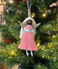 Angel Christmas Ornament, Keepsake Doll, X-Mas Rag Doll, Faceless Angel Decor, Angel with Wood Wings, Country Chic Home, Nursery Decor Gift