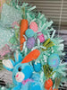 Easter Bunny Wreath Easter fun Swag, Easter Eggs, Stuffed Animals Wreath, Easter Carrots, Bunny Rabbit Wreath, Baby Shower and Nursery Decor