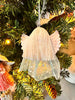 Angel Christmas Ornament, Keepsake Doll, Farmhouse Rag Doll, Faceless Angel Decor Angel with Sparkle Wings, Country Chic Home, Baby Shower