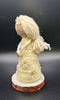 Sunflower Handmade Doll, Angel Christmas Ornament, White Christmas Angel, X-Mas Yarn Doll, Faceless Angel, Doll for Mantle, Church Gift