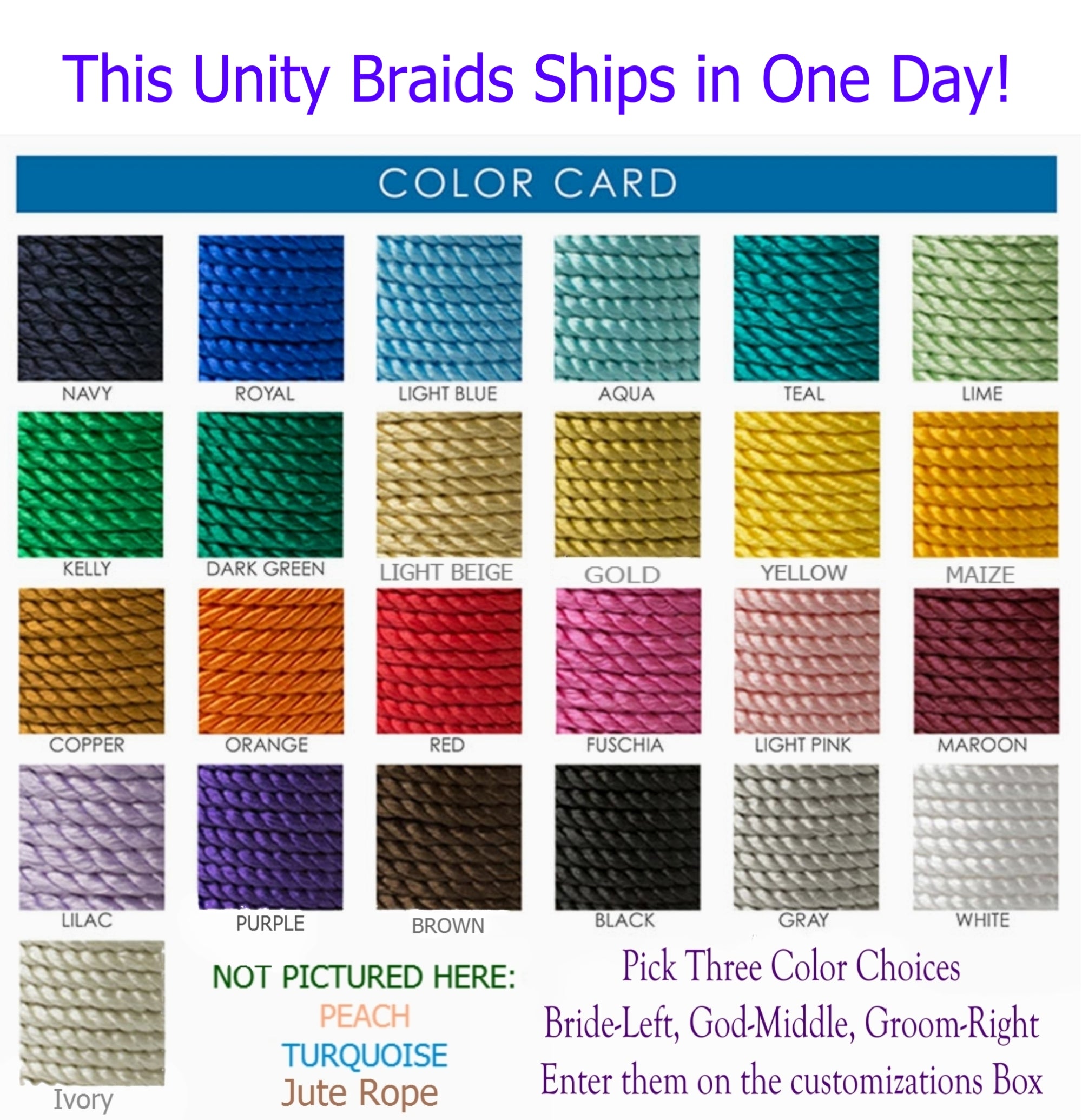 Unity Braids® A Cord Of Three Strands, Gods Wedding Braids, Marriage Cords