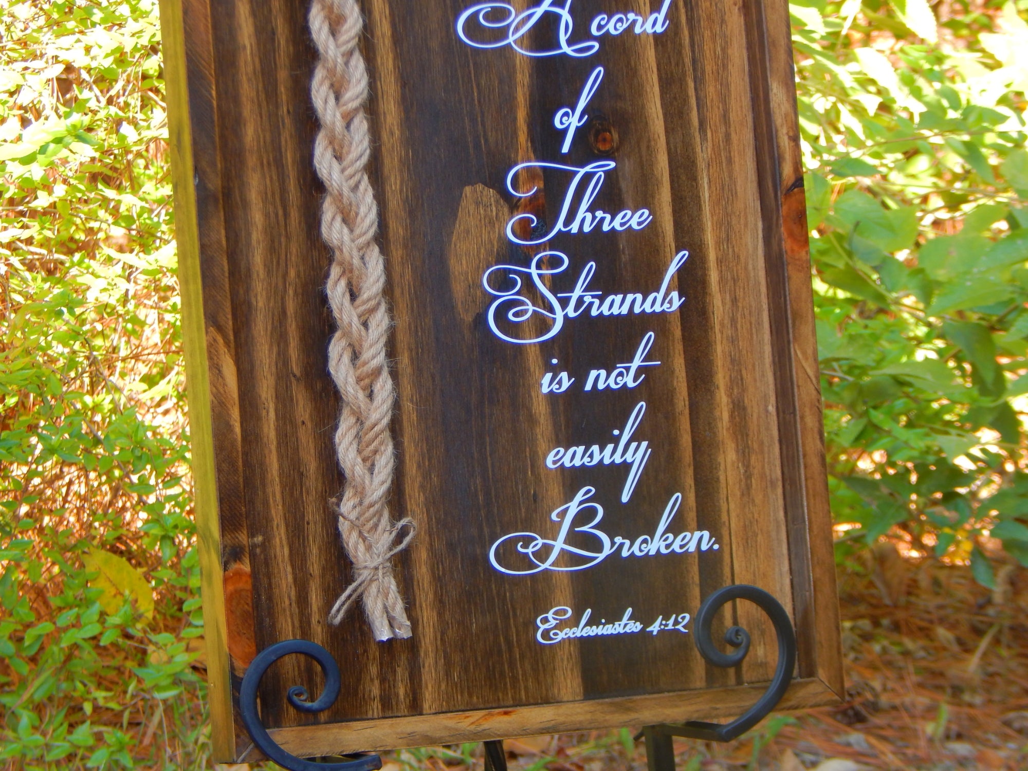 Cord of Three Strands Unity Braids Board With Jute Ropes - Unity Braids