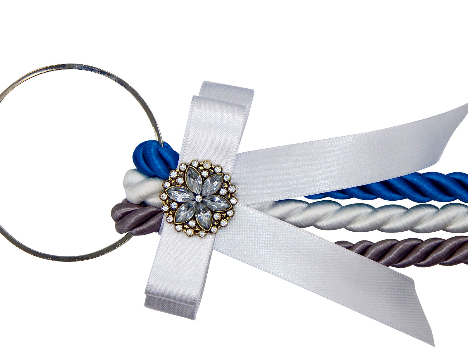 Unity Braids® A Cord Of Three Strands, With Light Blue Bling, A Wedding Must Have! - Unity Braids