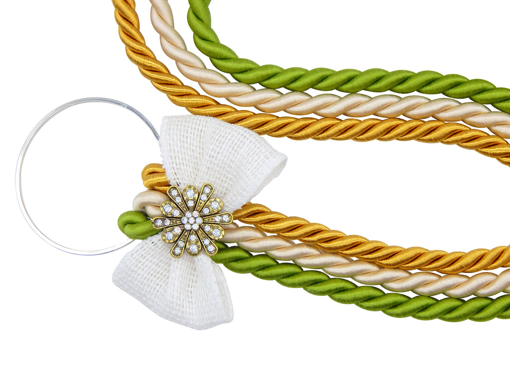 Unity Braids® A Cord Of Three Strands Gold Flower - Unity Braids