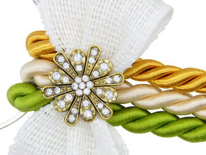 Unity Braids® A Cord Of Three Strands Gold Flower - Unity Braids