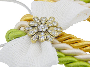 Unity Braids® A Cord Of Three Strands Gold Flower - Unity Braids