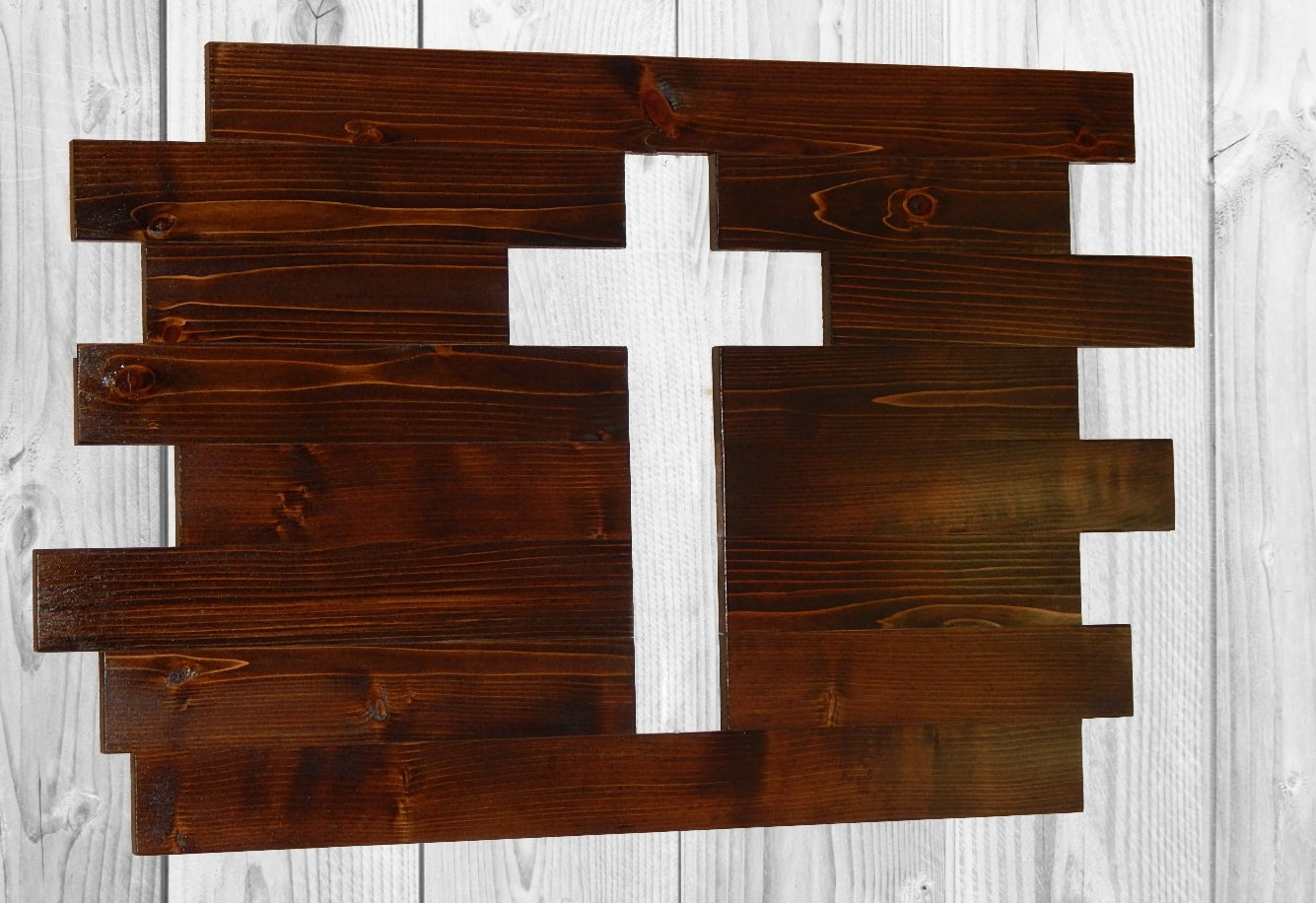 Rustic Cross Board, Wood Cross, Barn Home Decor, Christian Cross, Weathered Cross - Unity Braids