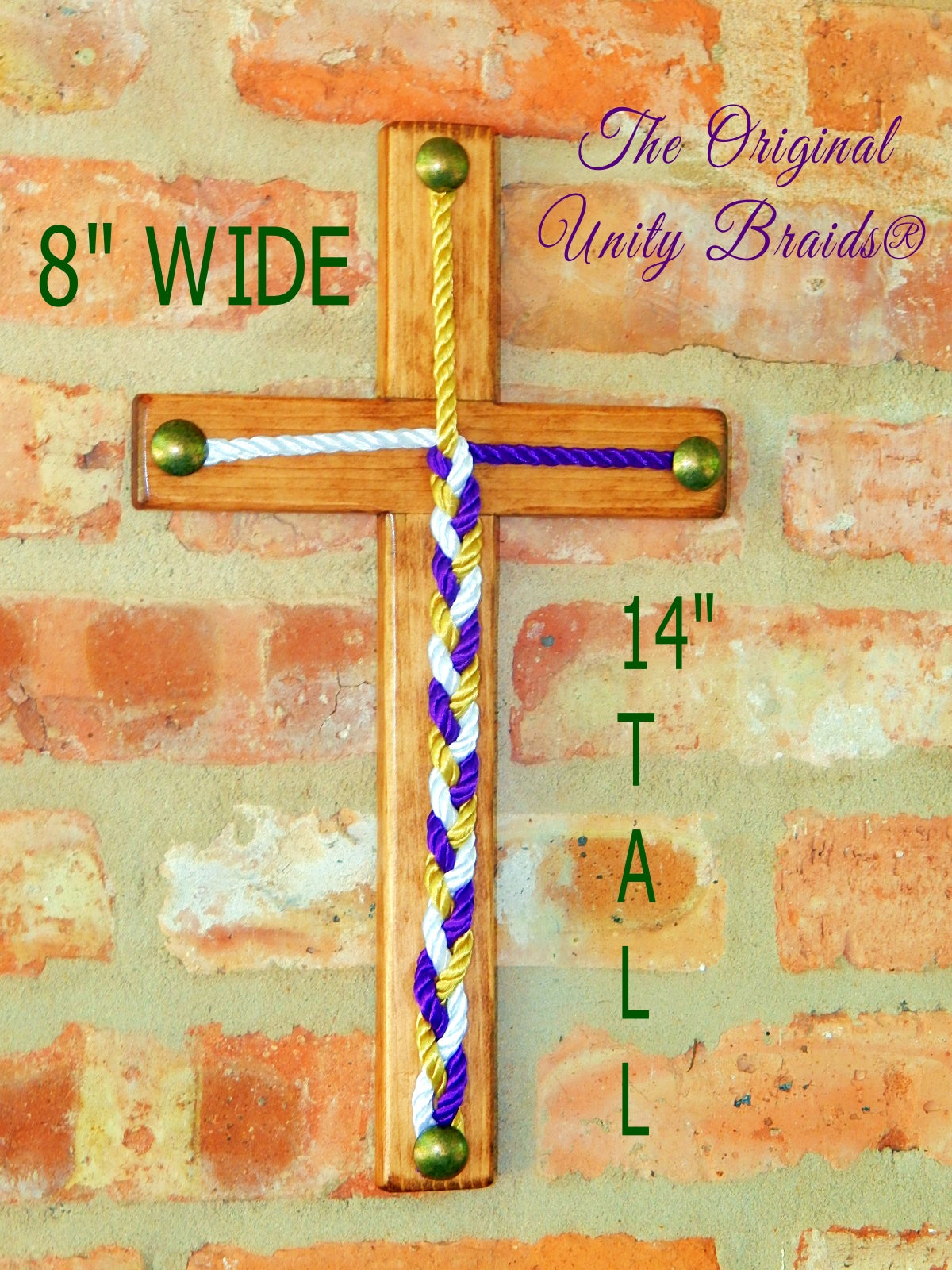 Unity Braids® Rustic Wood Cross - Unity Braids
