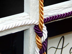 Cord of Three Strands, Wedding Braid Cross, Unity Braids, Wedding Board Sign, Unity Ceremony Alternative Vows