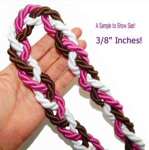 Unity Braids® A Cord Of Three Strands with Burlap Flower Unity Ropes - Unity Braids