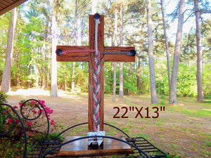 Large Wood Cross, A Cord of Three Strands Is Not Easily Broken, Unity ceremony alternative, Wedding Ceremony
