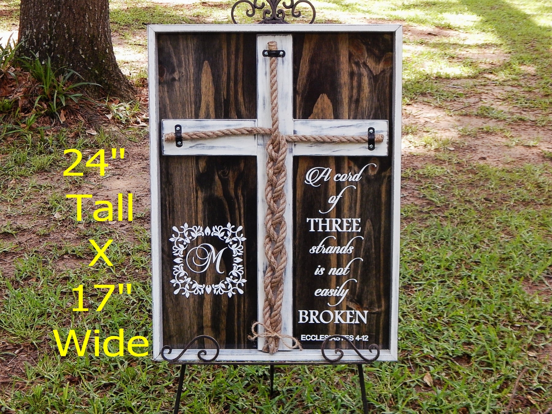 Cord of Three Strands, Wedding Cross, Unity Braids Wedding Board - Unity Braids
