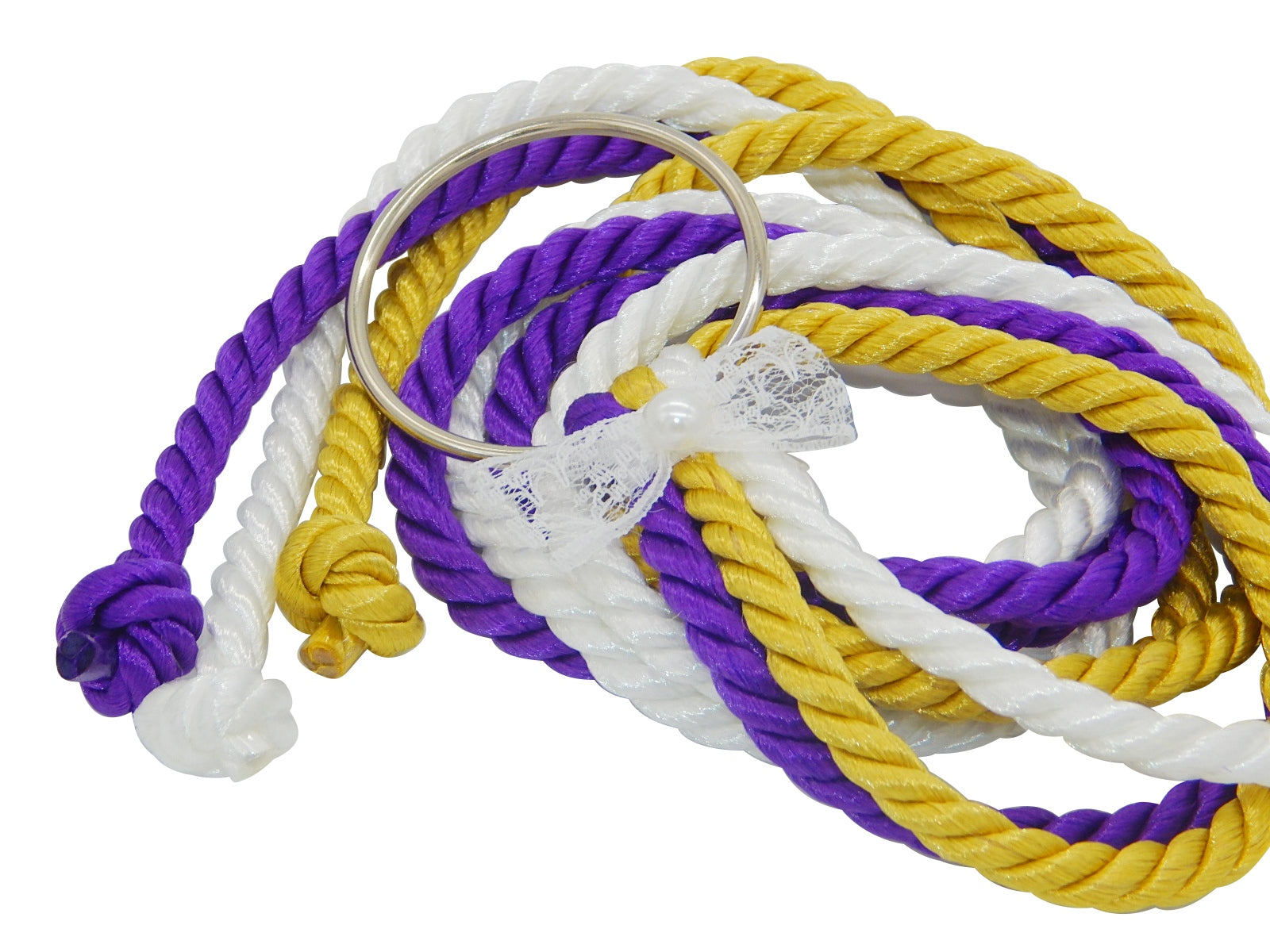 Unity Braids® A Cord Of Three Strands With Lace Bow Wedding Gift - Unity Braids