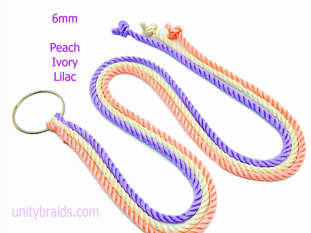 Cord Of Three Strands, Unity Braids® 6mm Customize Your Colors, God's Wedding Knot, Unity Candle Alternative, On Sale! - Unity Braids