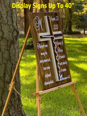 Wood Floor Easel Wedding Sign Stand, Wedding Easel Stand for Sign