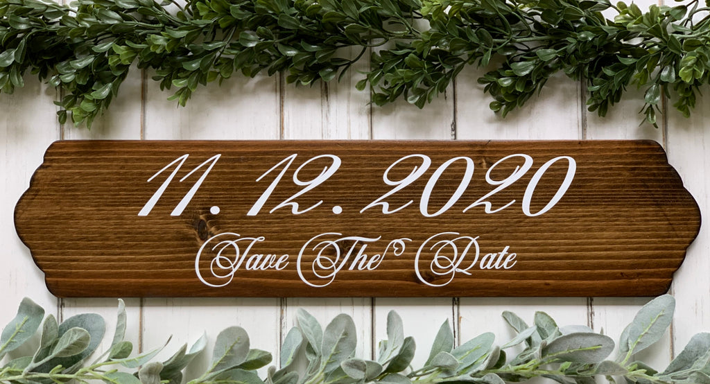 Engagement Photo Save the Date Sign, Wedding Date Signs, Rustic Wedding Decor, Special Date Sign, Engagement Announcement