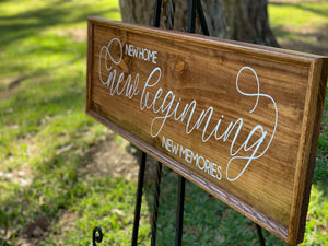 Anniversary Gift, Rustic Wedding Décor, Personalized Engagement Gift, Wedding Signs, Gifts for the Couple, Bridal Shower, New Home Gift
