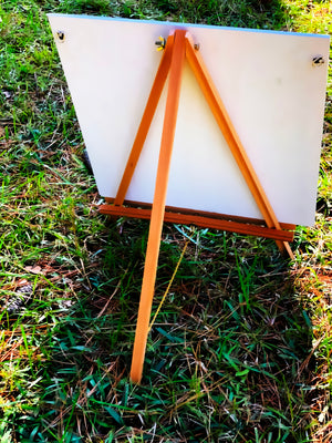 Wedding Easel Stand for Signs, Stand for Wedding Pictures, Wood Floor Easel for Art, Wedding Sign